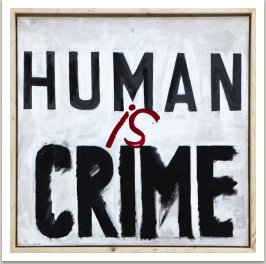 Crime, 2014, akryl na plátně, 80x80 cm